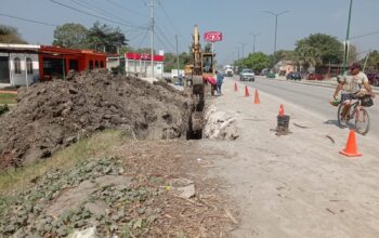 Reposición de drenaje en la colonia Márquez realiza DAPAS