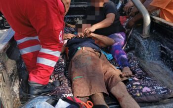 Hombre resulta con lesiones de gravedad tras percance con motocicleta en Los Otates