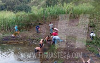 Padre e hijo mueren ahogados en una presa de Tamasopo