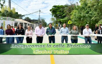 Arranca Ricardo Gallardo rehabilitación de cinco calles en Ciudad Valles; entrega otra vialidad pavimentada